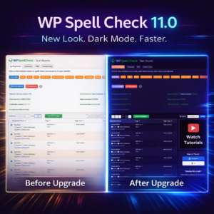 WordPress spell checker version 11.0 release